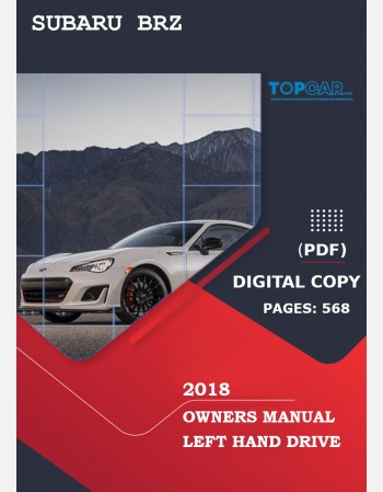 2018 subaru brz owners manual